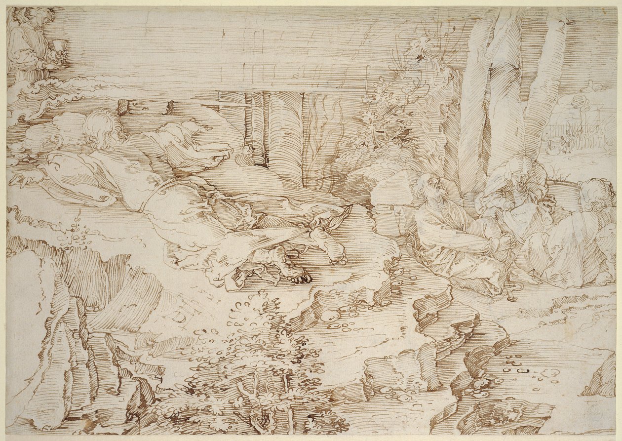 Modlitwa w ogrodzie autorstwa Albrecht Dürer