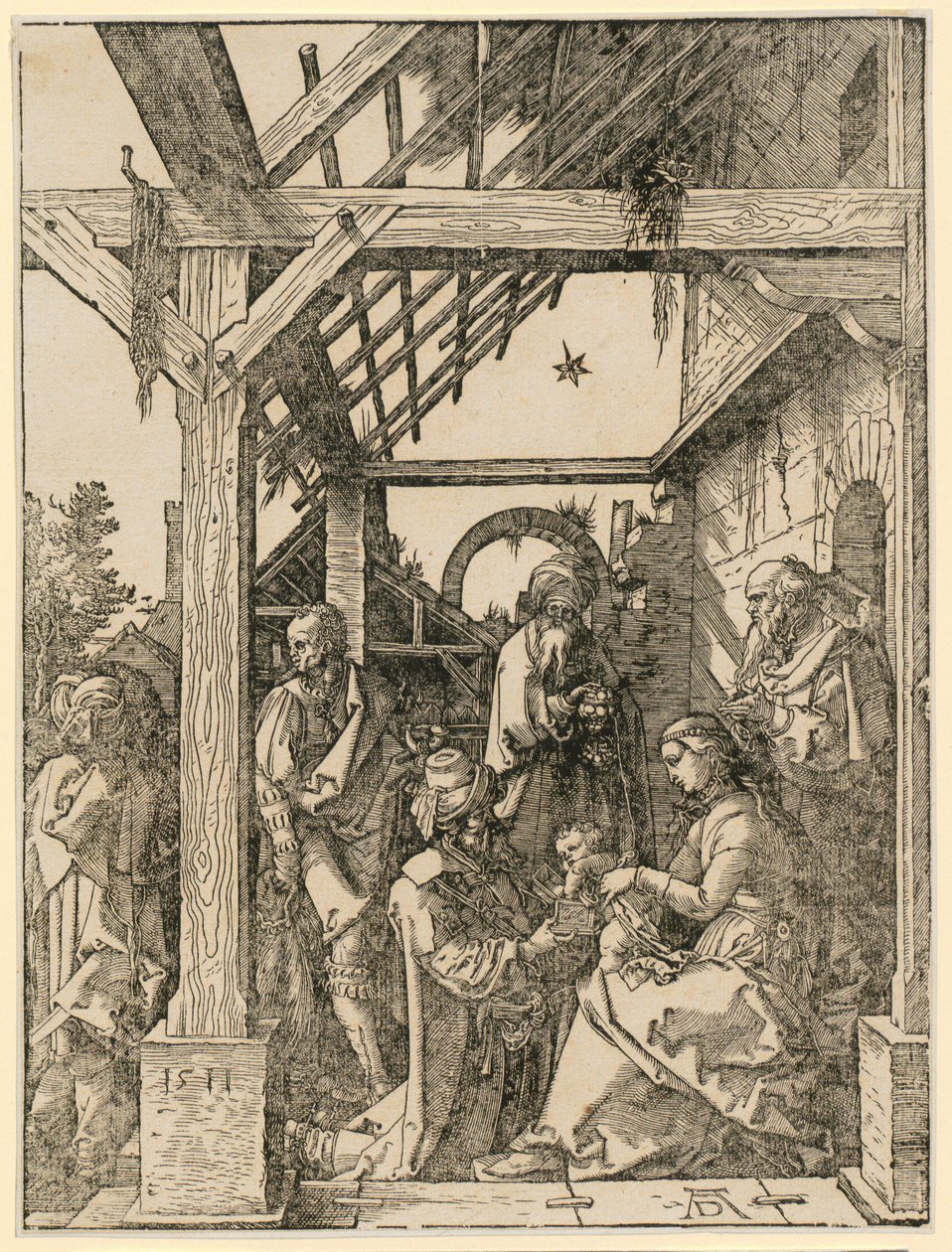 Pokłon Trzech Króli autorstwa Albrecht Dürer