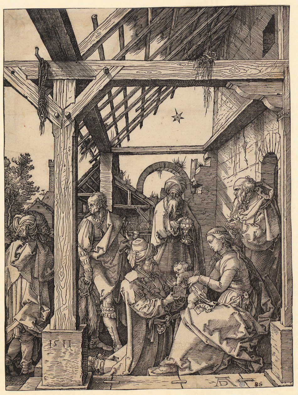 Pokłon Trzech Króli autorstwa Albrecht Dürer
