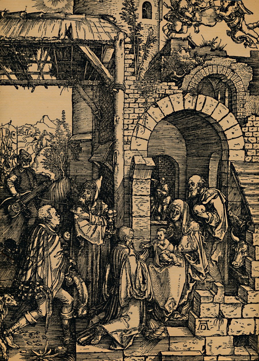 Adoracja Królów, Adoracja Królów, 1503-1504. autorstwa Albrecht Dürer