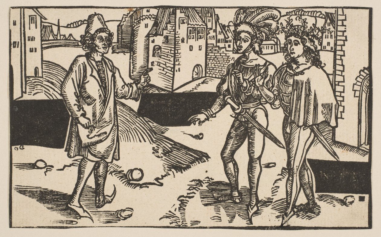 Andria, z Komedii Terence, przedruk z XIX wieku.n.d. autorstwa Albrecht Dürer