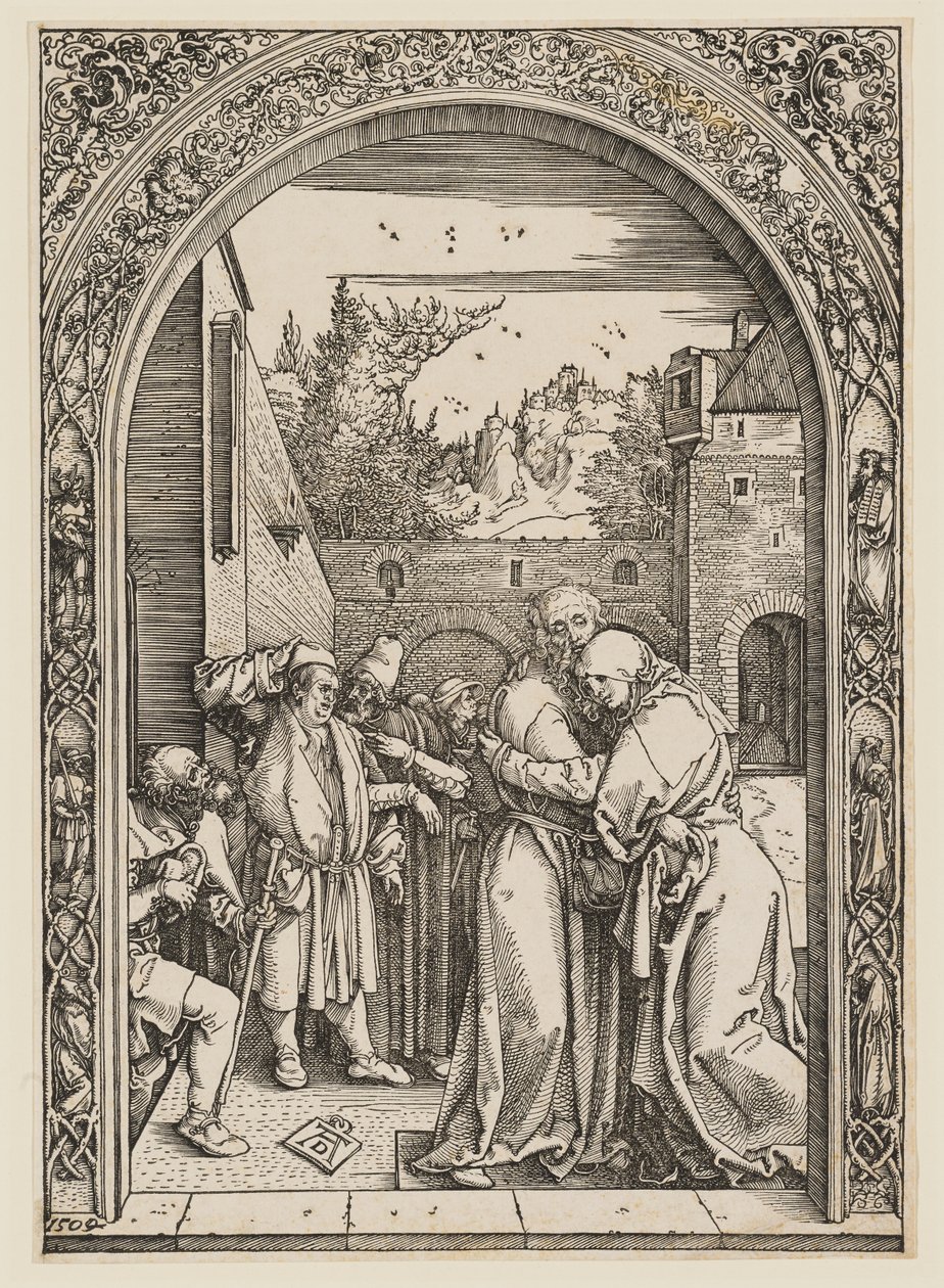 Anna i Joachim pod Złotą Bramą autorstwa Albrecht Dürer