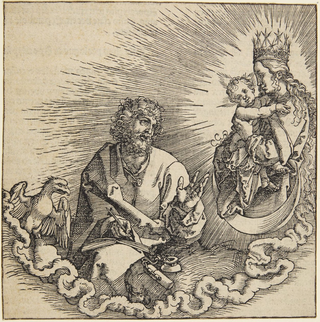 Apokalipsa św. Jana (strona tytułowa) autorstwa Albrecht Dürer
