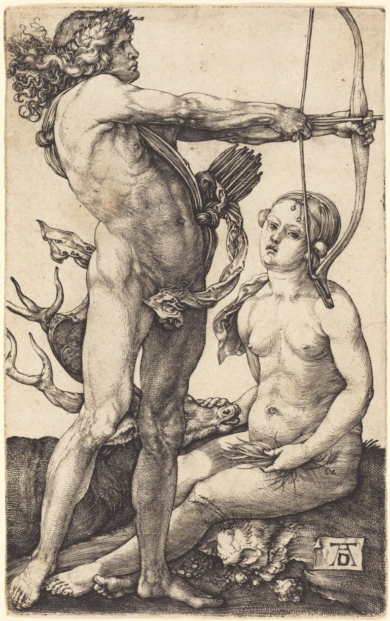 Apollo i Diana autorstwa Albrecht Dürer