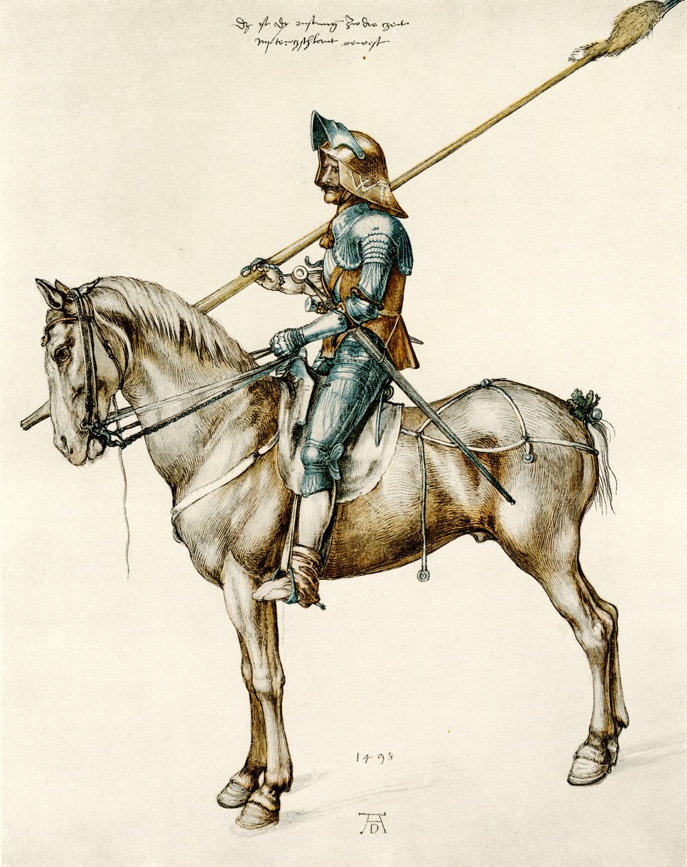 Zbroja niemieckiego rycerza autorstwa Albrecht Dürer