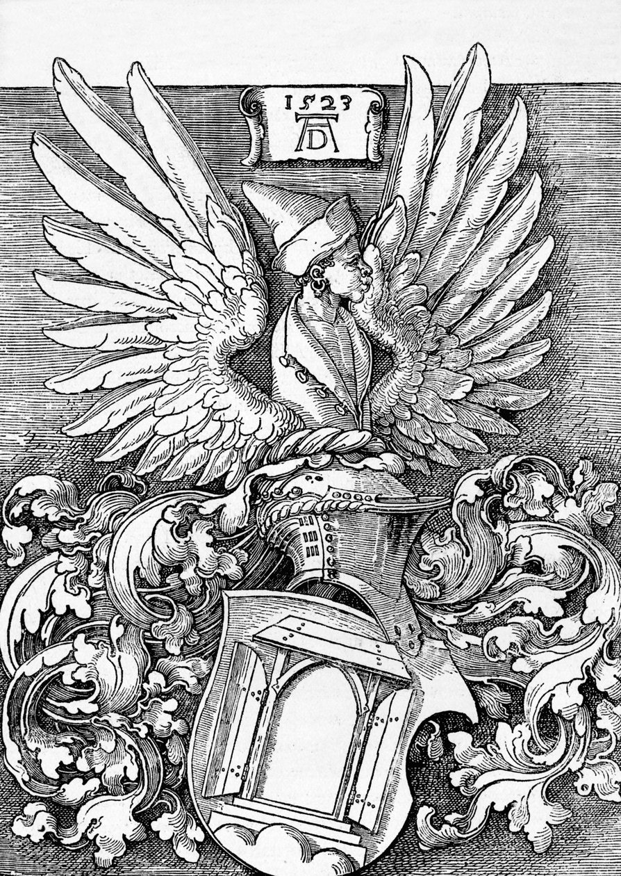 „Łożyska zbrojarskie rodziny Durer”, 1523, 1906 autorstwa Albrecht Dürer