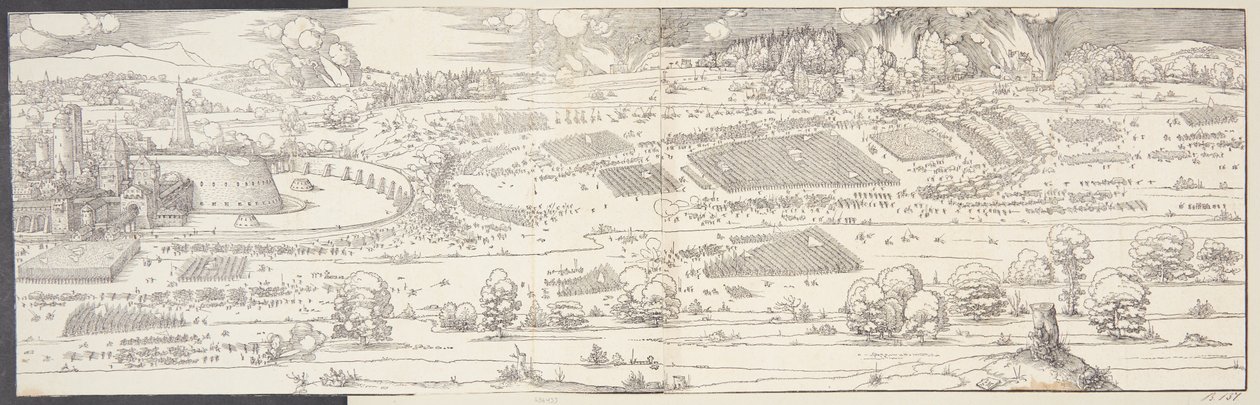 Oblężenie zamku autorstwa Albrecht Dürer