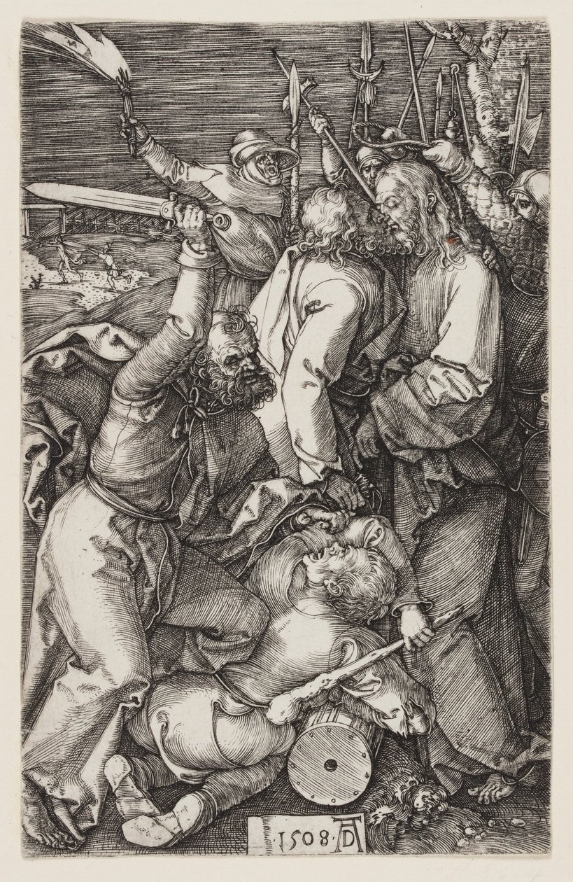 Zdrada Chrystusa, z wyrytej pasji autorstwa Albrecht Dürer
