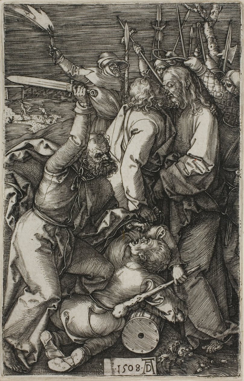 Zdrada Chrystusa, z wyrytej pasji autorstwa Albrecht Dürer