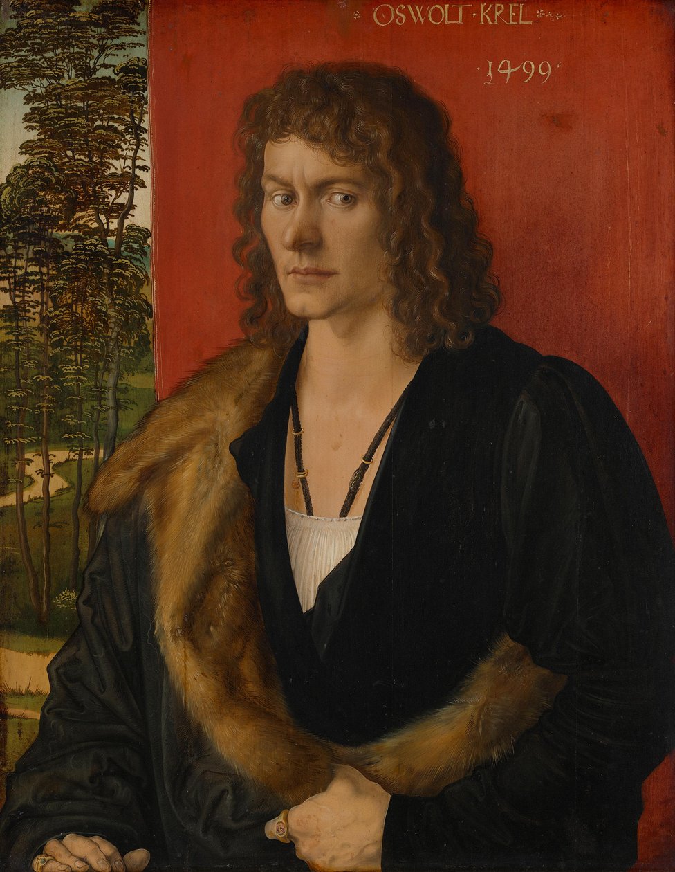 Tryptyk malarski Oswolta Krela, część środkowa: Oswolt Krel autorstwa Albrecht Dürer