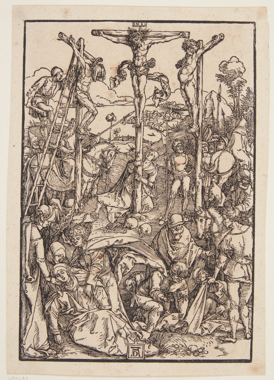 Kalwaria (skromny drzeworyt) autorstwa Albrecht Dürer