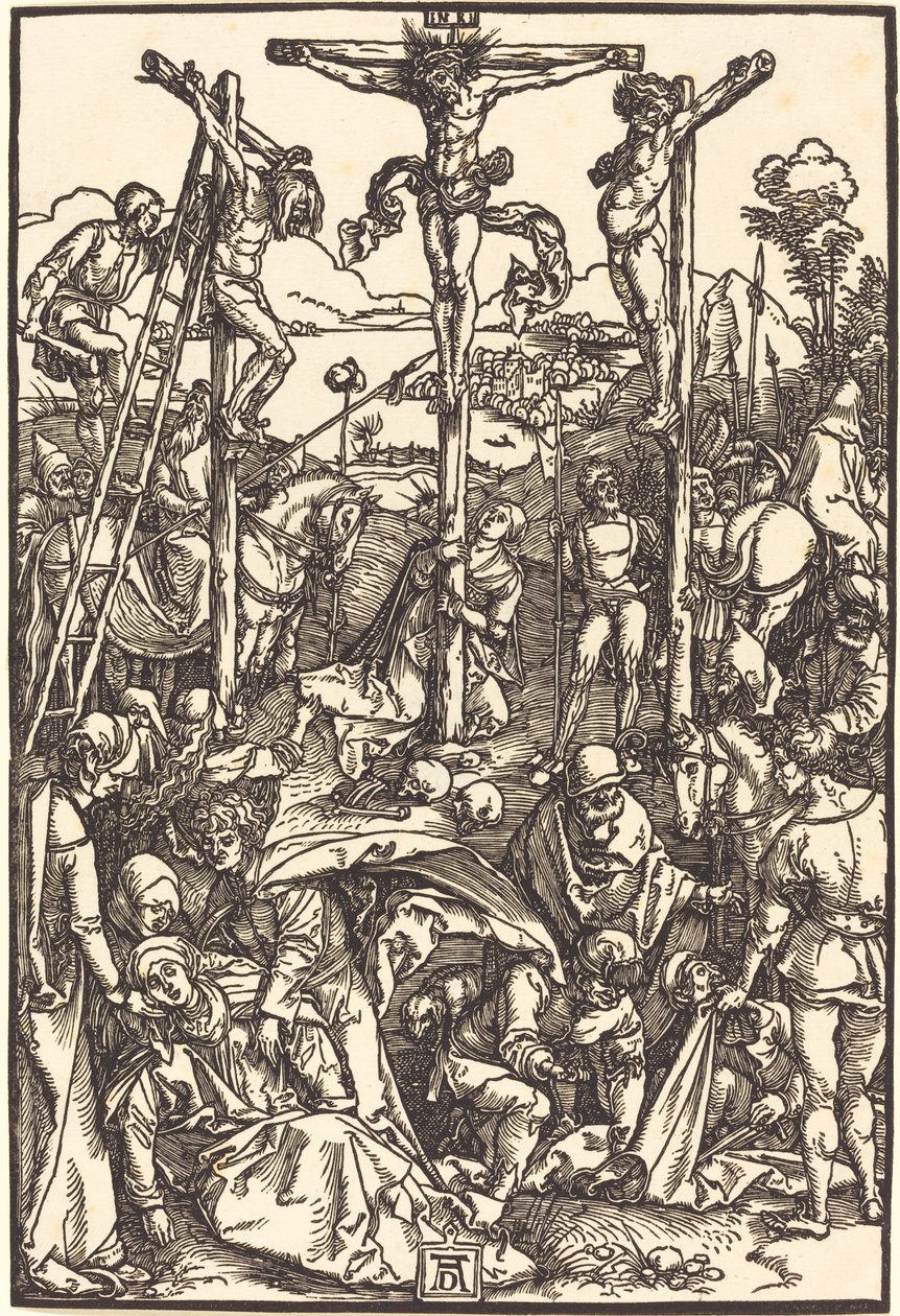 Kalwaria z Trzema Krzyżami autorstwa Albrecht Dürer