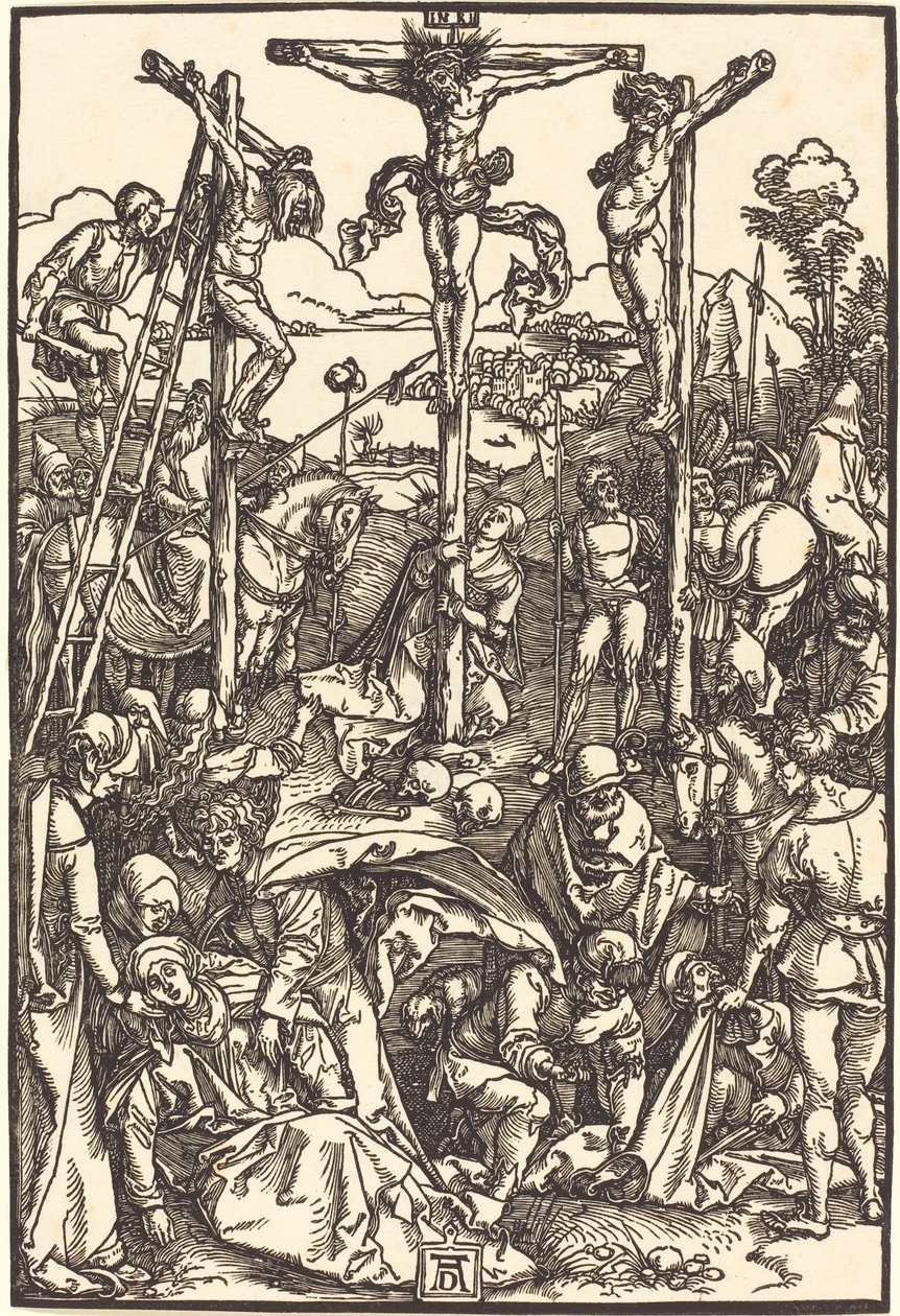 Kalwaria z trzema krzyżami autorstwa Albrecht Dürer
