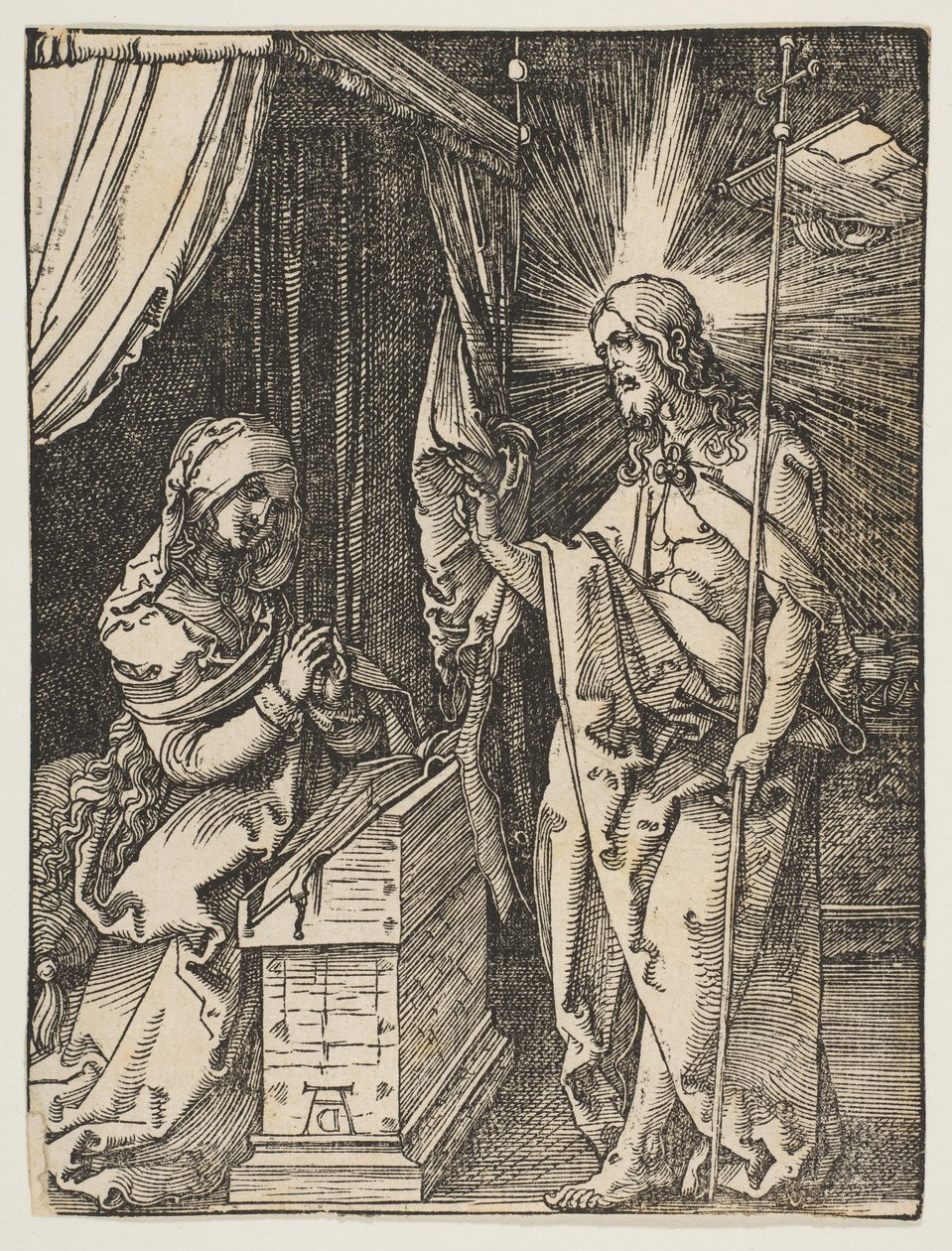 Chrystus ukazujący się swojej Matce, z Małej męki, ca. 1510. autorstwa Albrecht Dürer