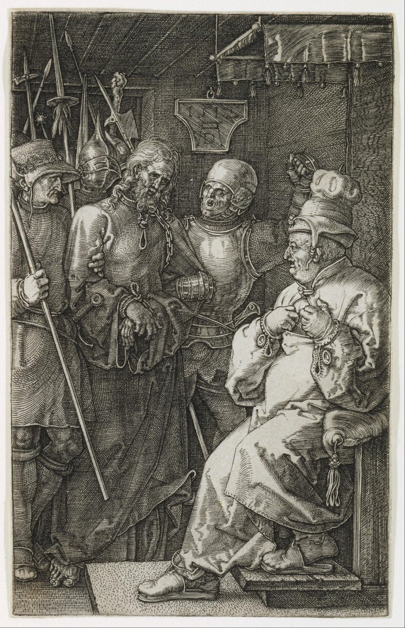 Chrystus przed Kajfaszem autorstwa Albrecht Dürer