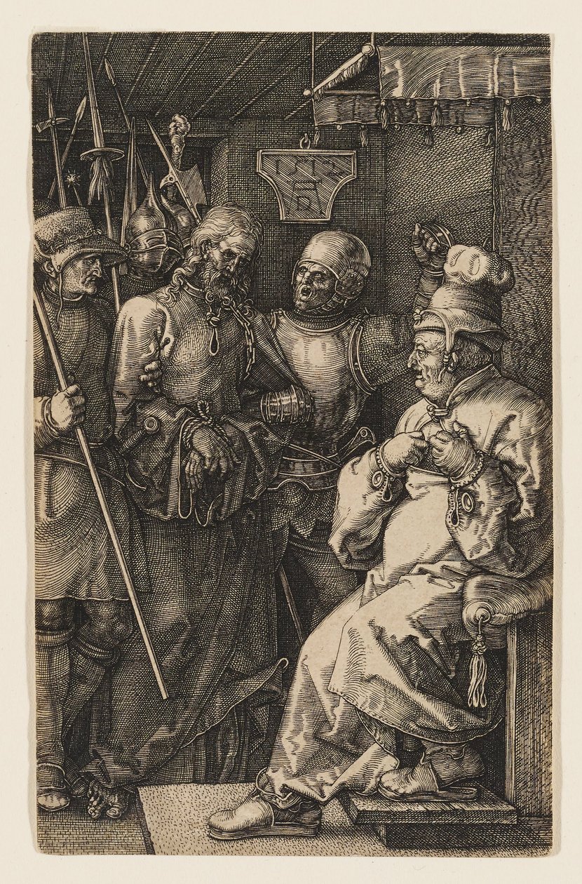 Chrystus przed Kajfaszem autorstwa Albrecht Dürer