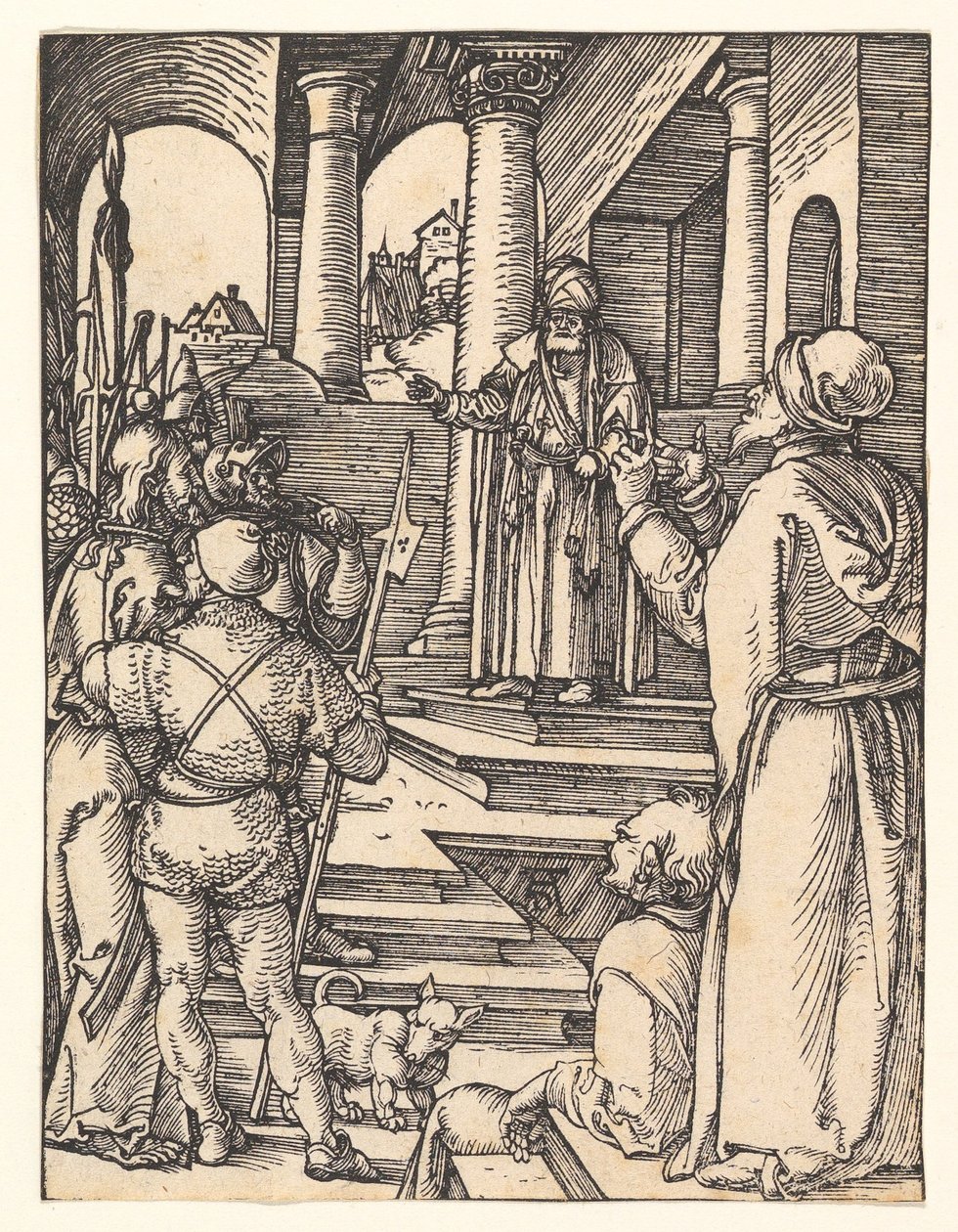 Chrystus przed Piłatem, z „Małej Pasji" autorstwa Albrecht Dürer
