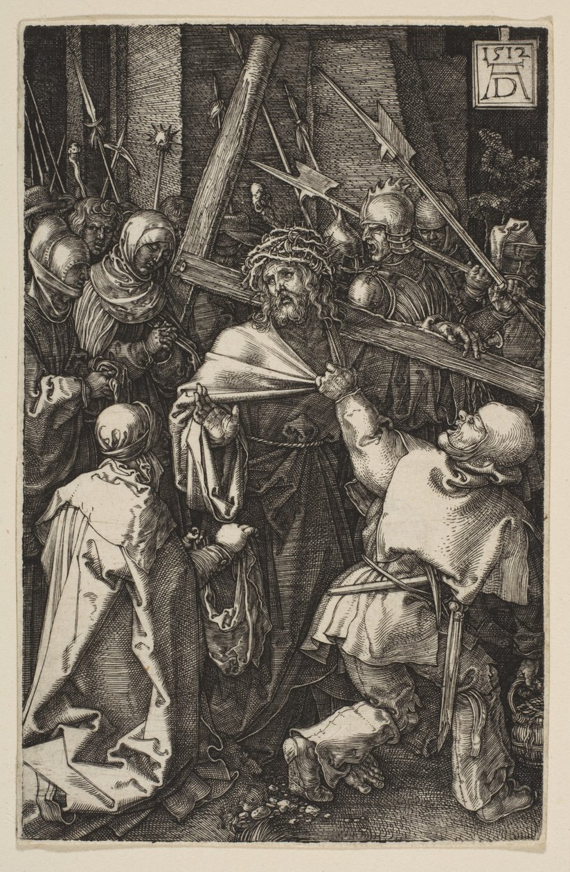 Chrystus niosący krzyż, z filmu „Pasja” autorstwa Albrecht Dürer