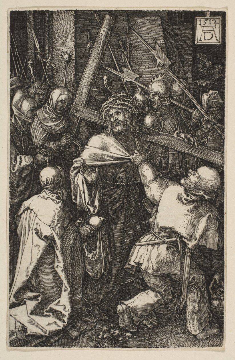 Chrystus dźwigający krzyż, z Męki Pańskiej, 1512. autorstwa Albrecht Dürer