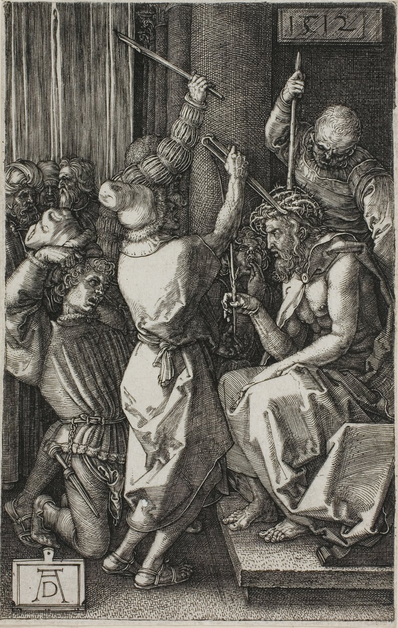 Chrystus ukoronowany cierniem, z wyrytej pasji autorstwa Albrecht Dürer