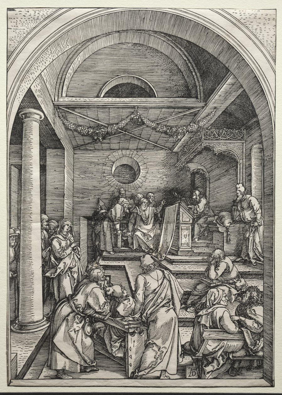 Chrystus spiera się z lekarzami autorstwa Albrecht Dürer