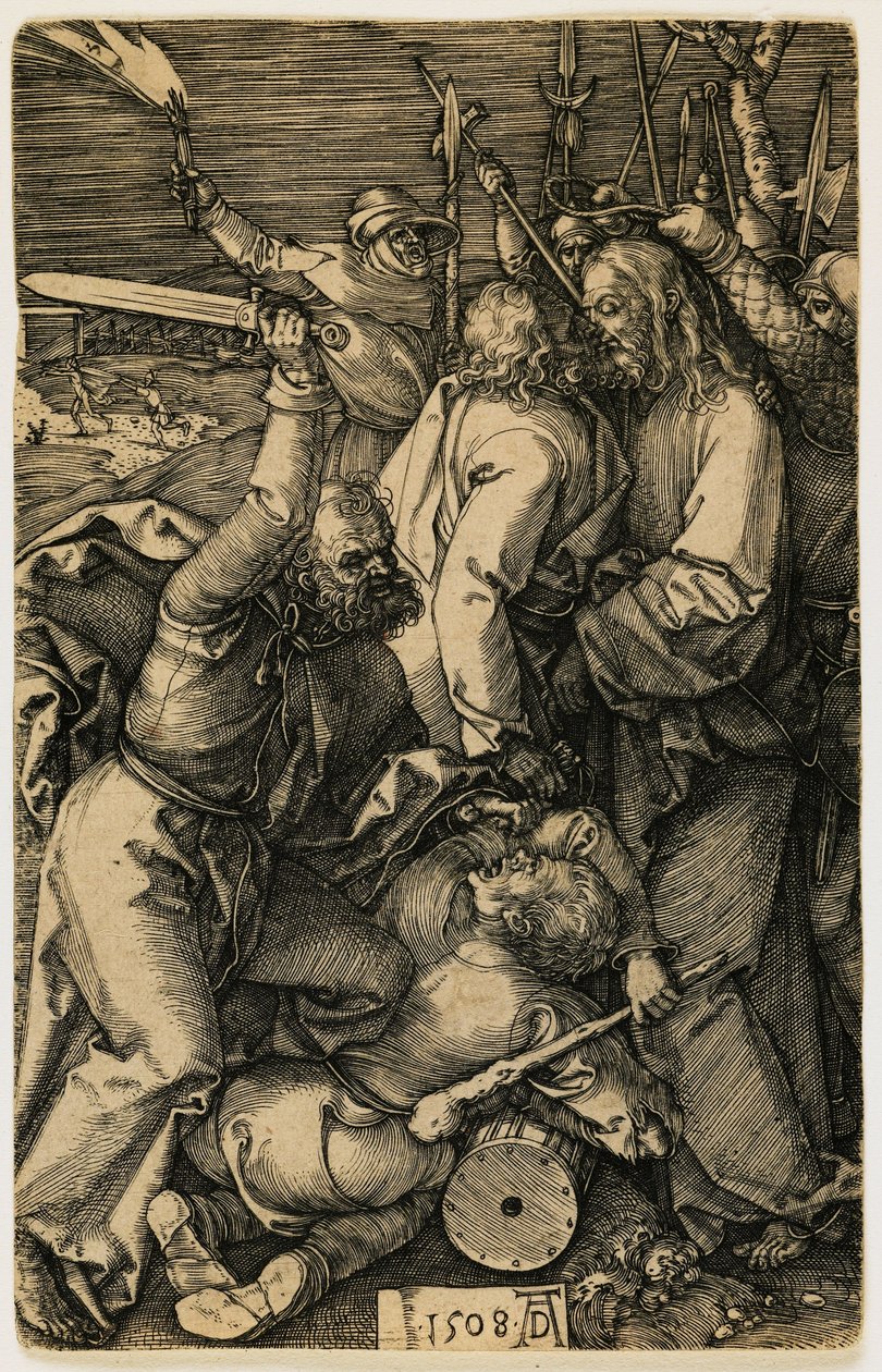 Chrystus pojmany przez Żydów autorstwa Albrecht Dürer