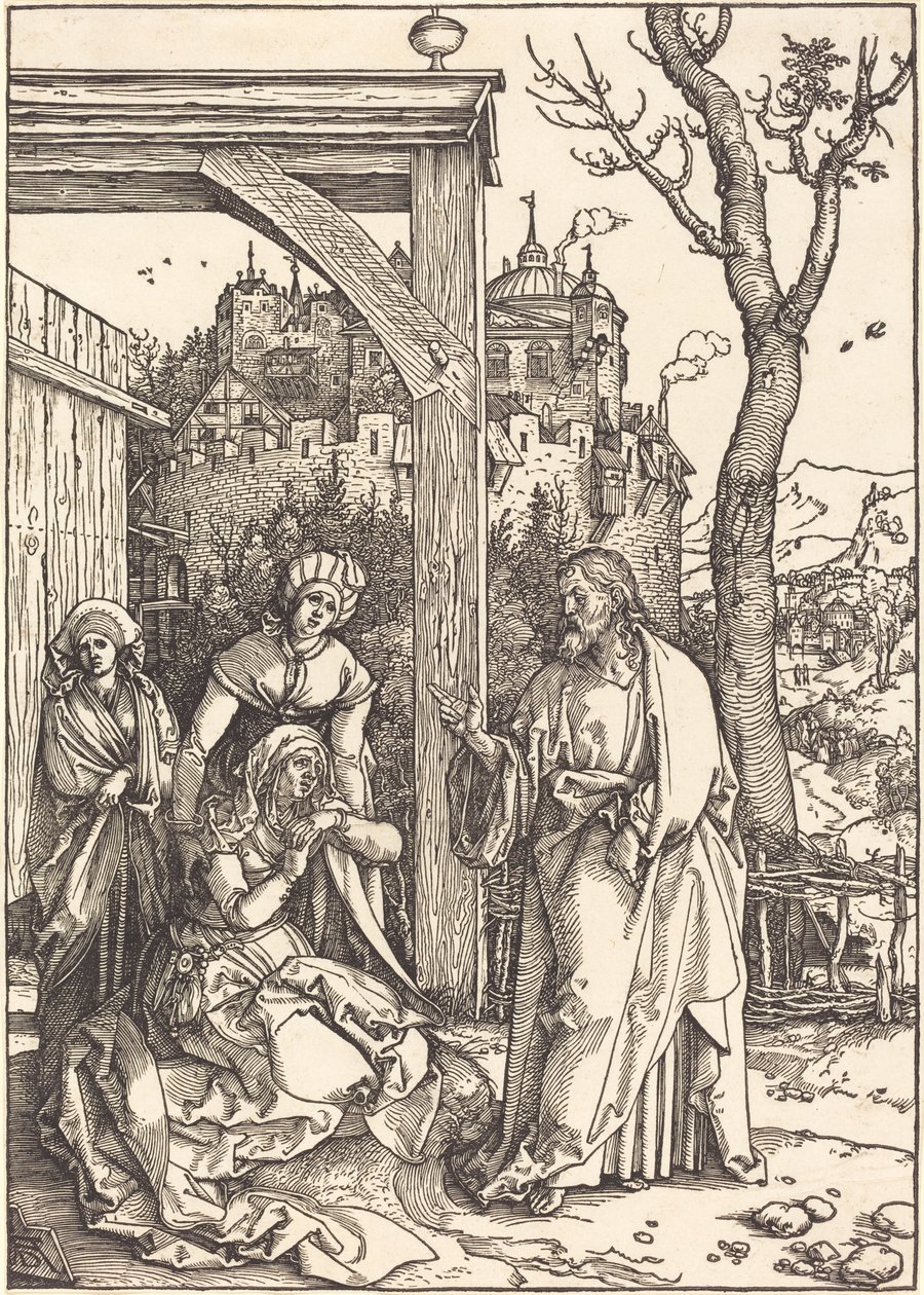 Chrystus żegna się ze swoją matką autorstwa Albrecht Dürer