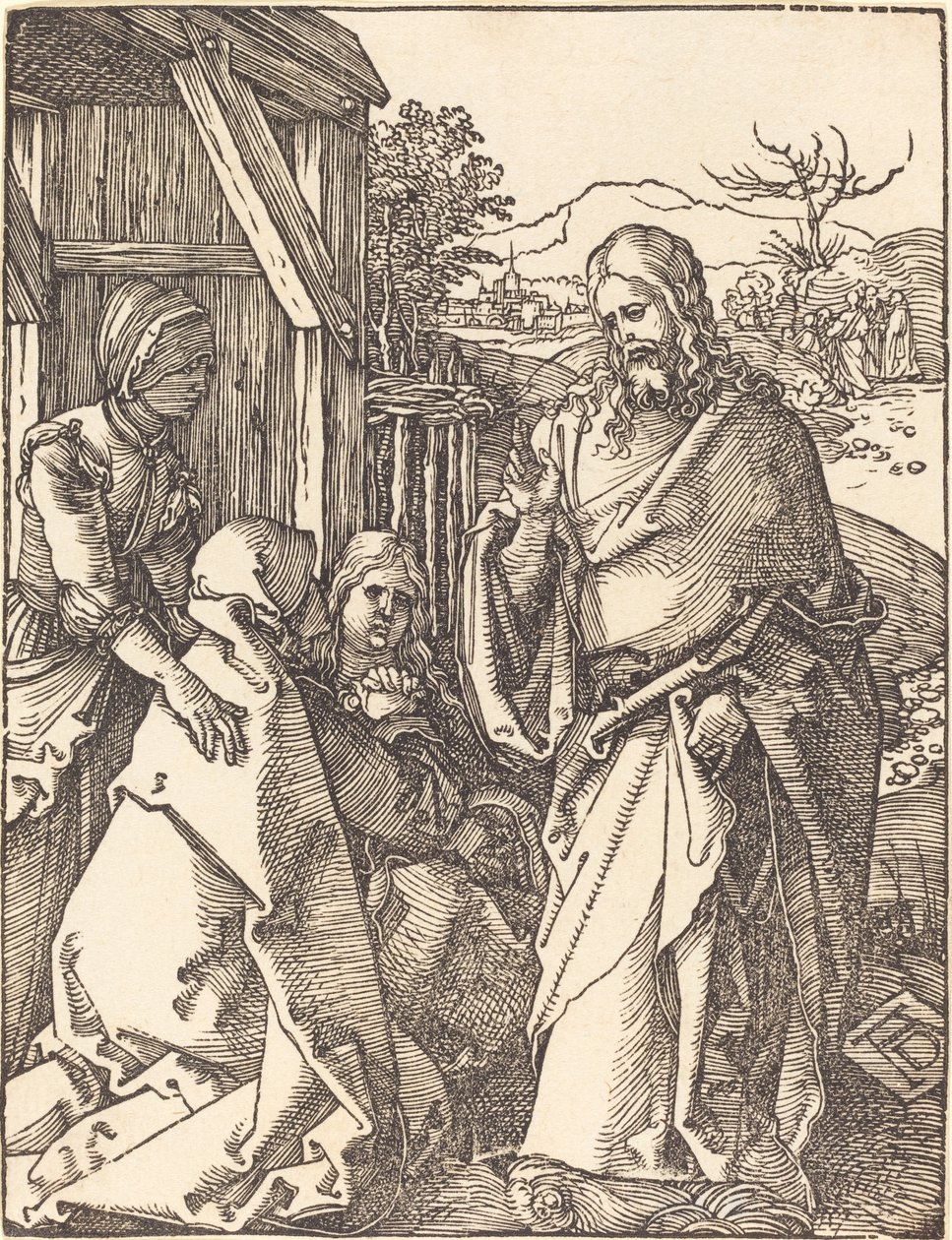 Chrystus żegna się ze swoją matką autorstwa Albrecht Dürer