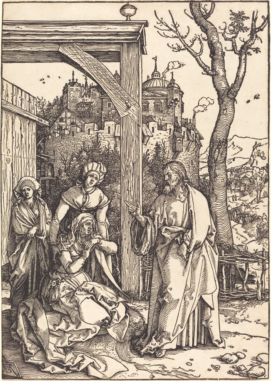 Chrystus żegna się ze swoją matką autorstwa Albrecht Dürer