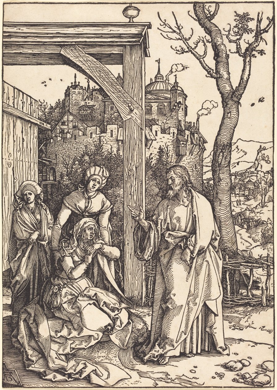 Chrystus żegna się ze swoją matką autorstwa Albrecht Dürer