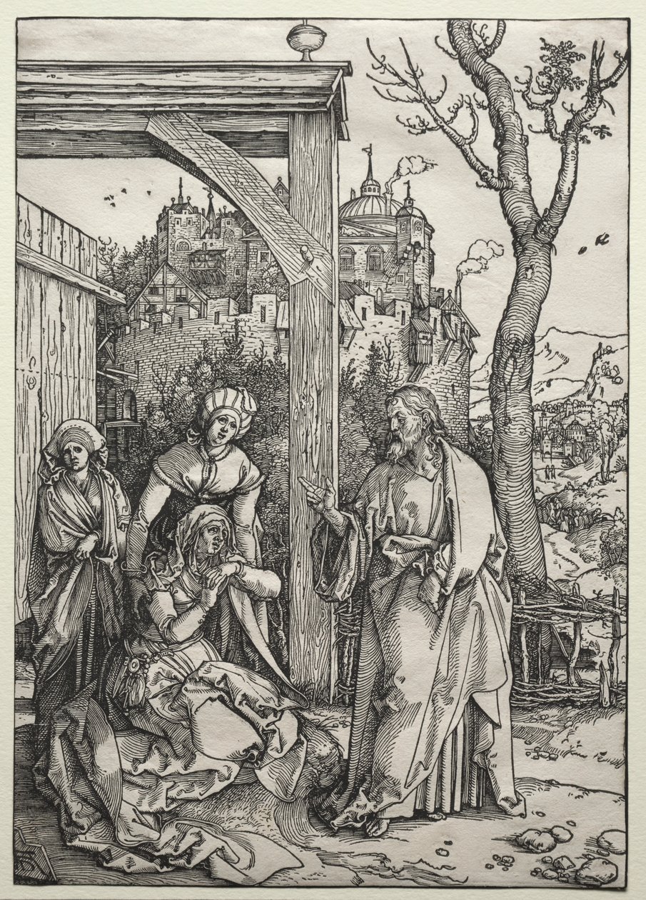 Chrystus żegnający się ze swoją Matką, ok. 1930 1504-1505. autorstwa Albrecht Dürer
