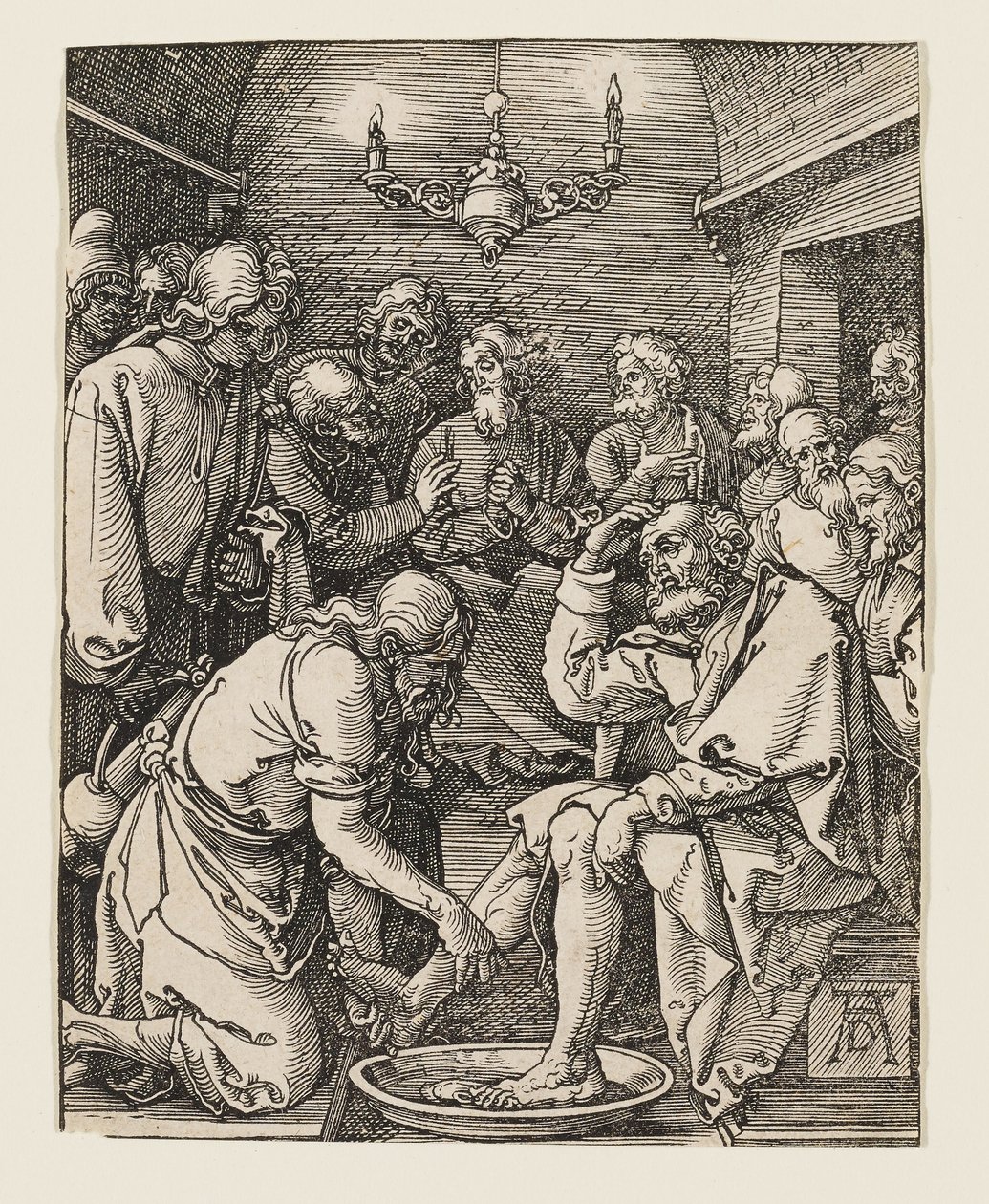Chrystus myjący stopy uczniom autorstwa Albrecht Dürer
