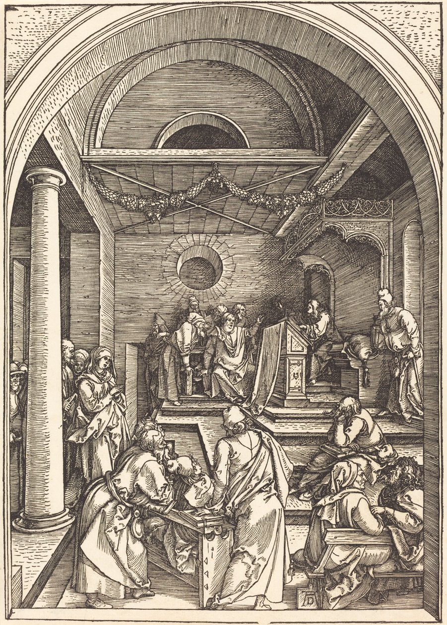 Chrystus wśród lekarzy autorstwa Albrecht Dürer