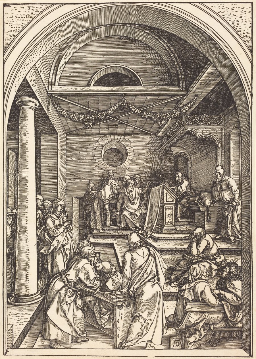 Chrystus wśród uczonych w Piśmie autorstwa Albrecht Dürer