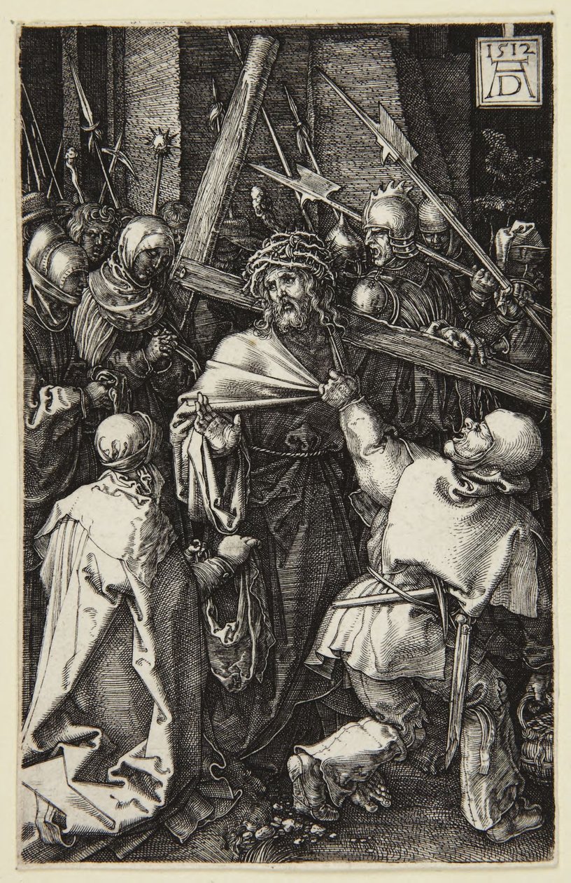 Chrystus niosący krzyż (seria Pasja rytowana) autorstwa Albrecht Dürer
