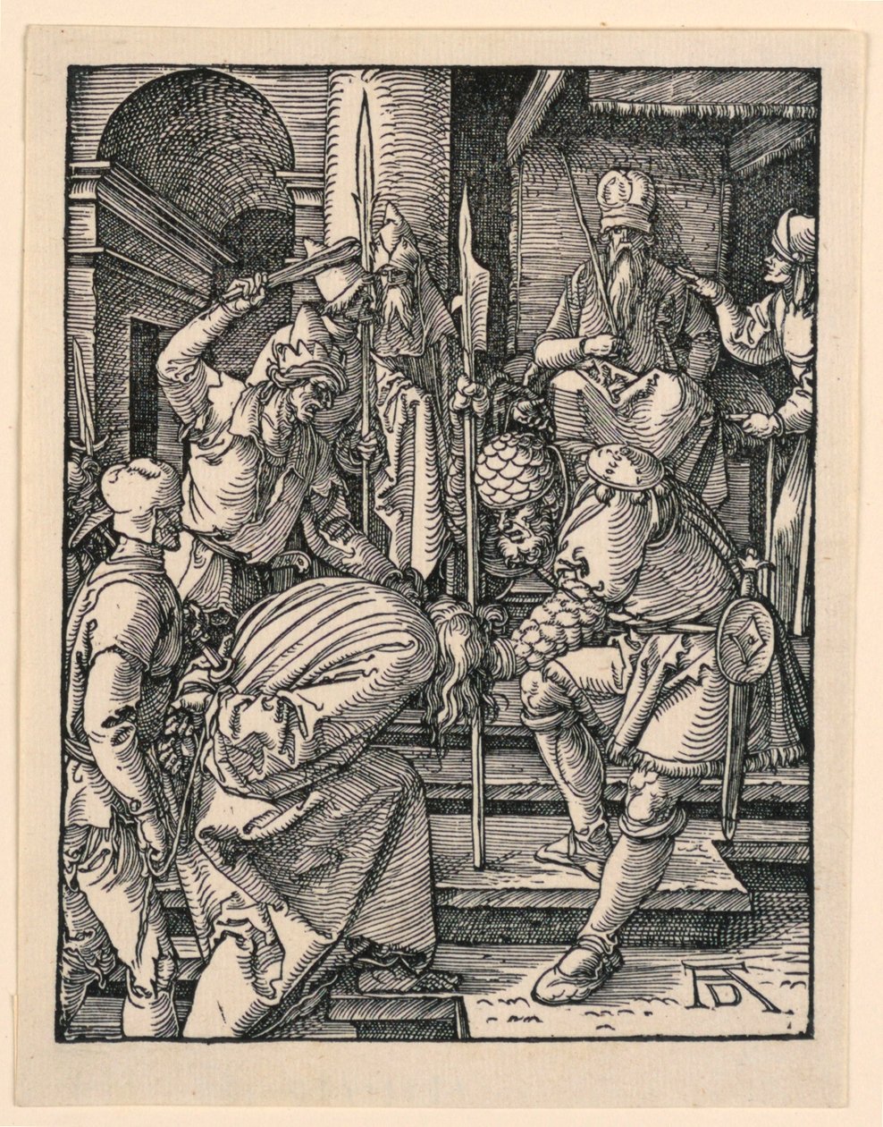 Chrystus przed Annaszem, z serii Mała pasja autorstwa Albrecht Dürer