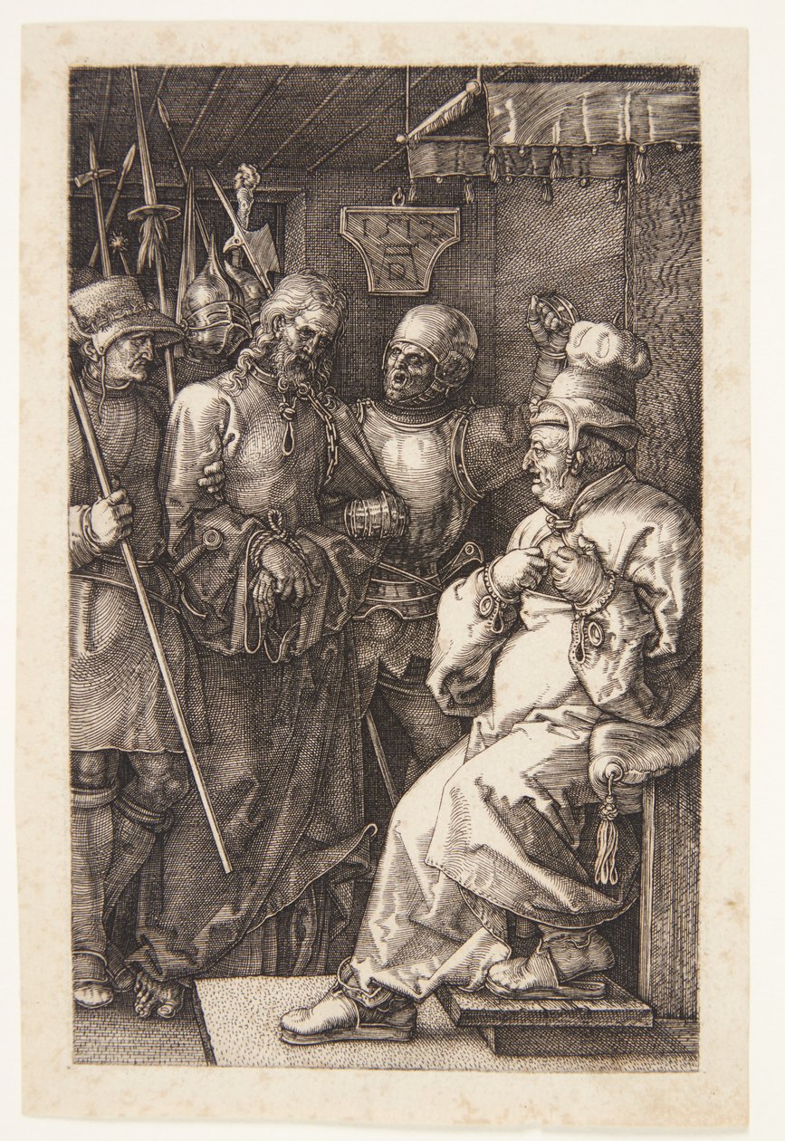 Chrystus przed Kajfaszem autorstwa Albrecht Dürer