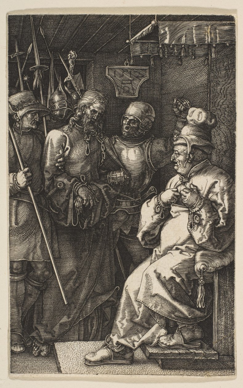 Chrystus przed Kajfaszem autorstwa Albrecht Dürer