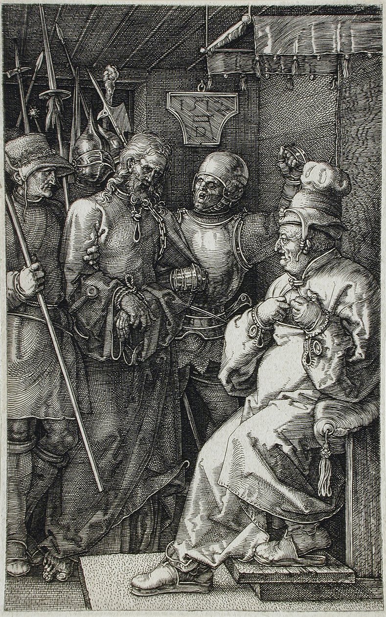 Chrystus przed Kajfaszem autorstwa Albrecht Dürer