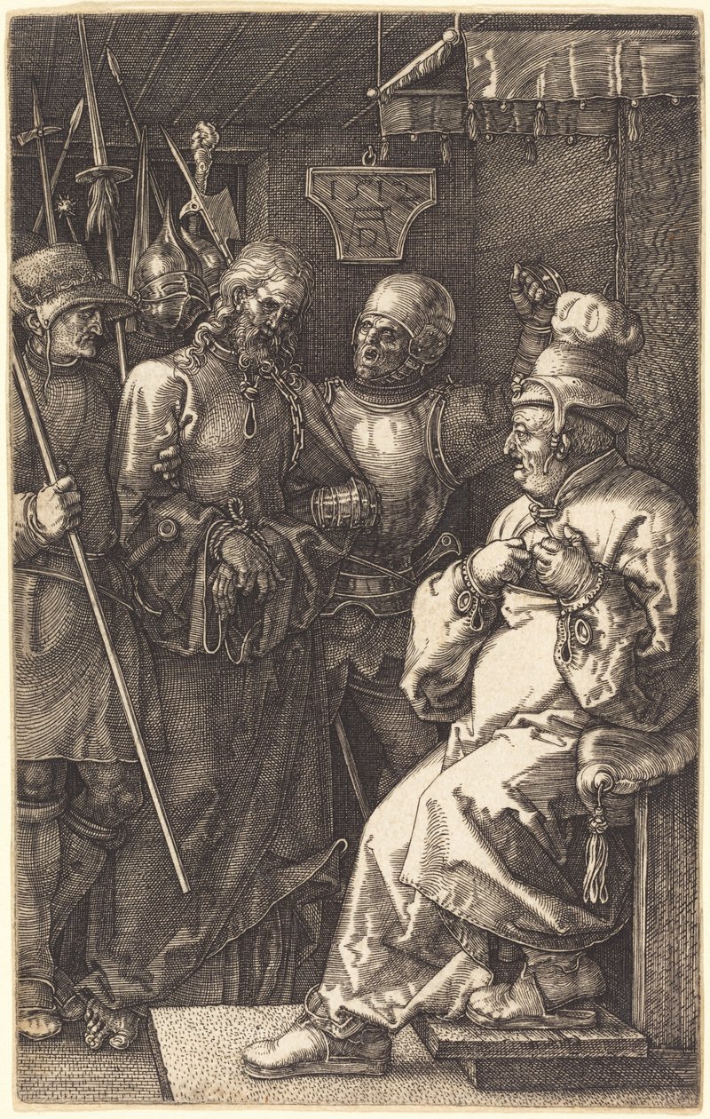 Chrystus przed Kajfaszem autorstwa Albrecht Dürer