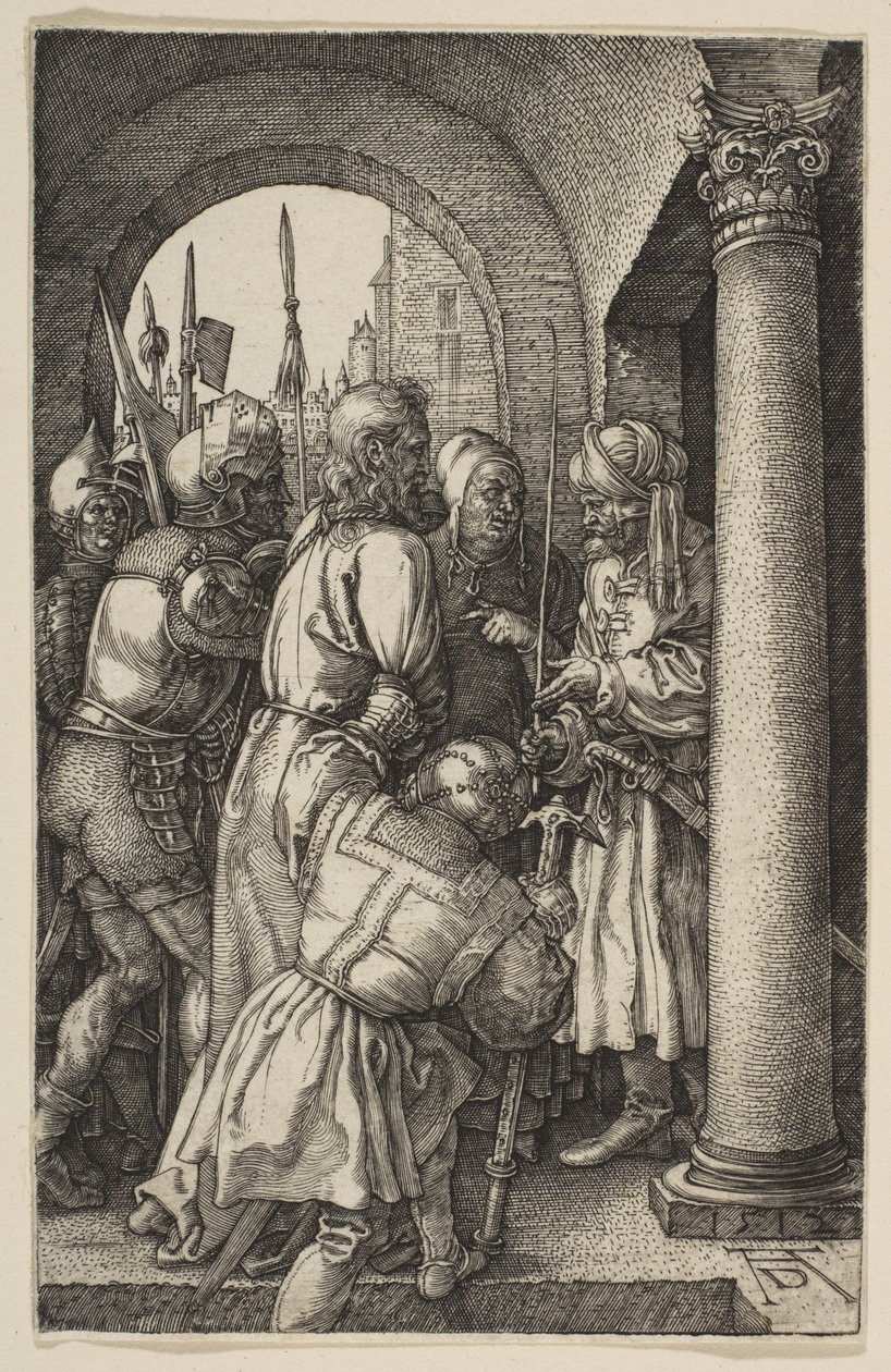 Chrystus przed Piłatem, z „Pasji” autorstwa Albrecht Dürer