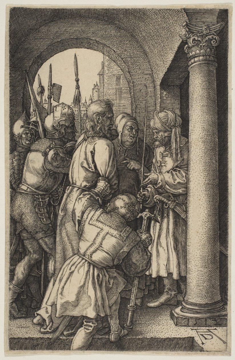 Chrystus przed Piłatem, z „Pasji” autorstwa Albrecht Dürer