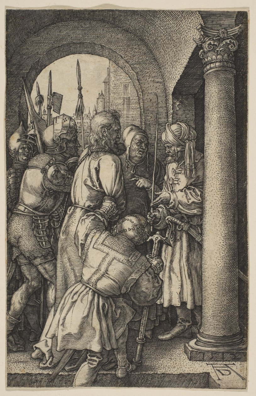 Chrystus przed Piłatem, z „Pasji” autorstwa Albrecht Dürer