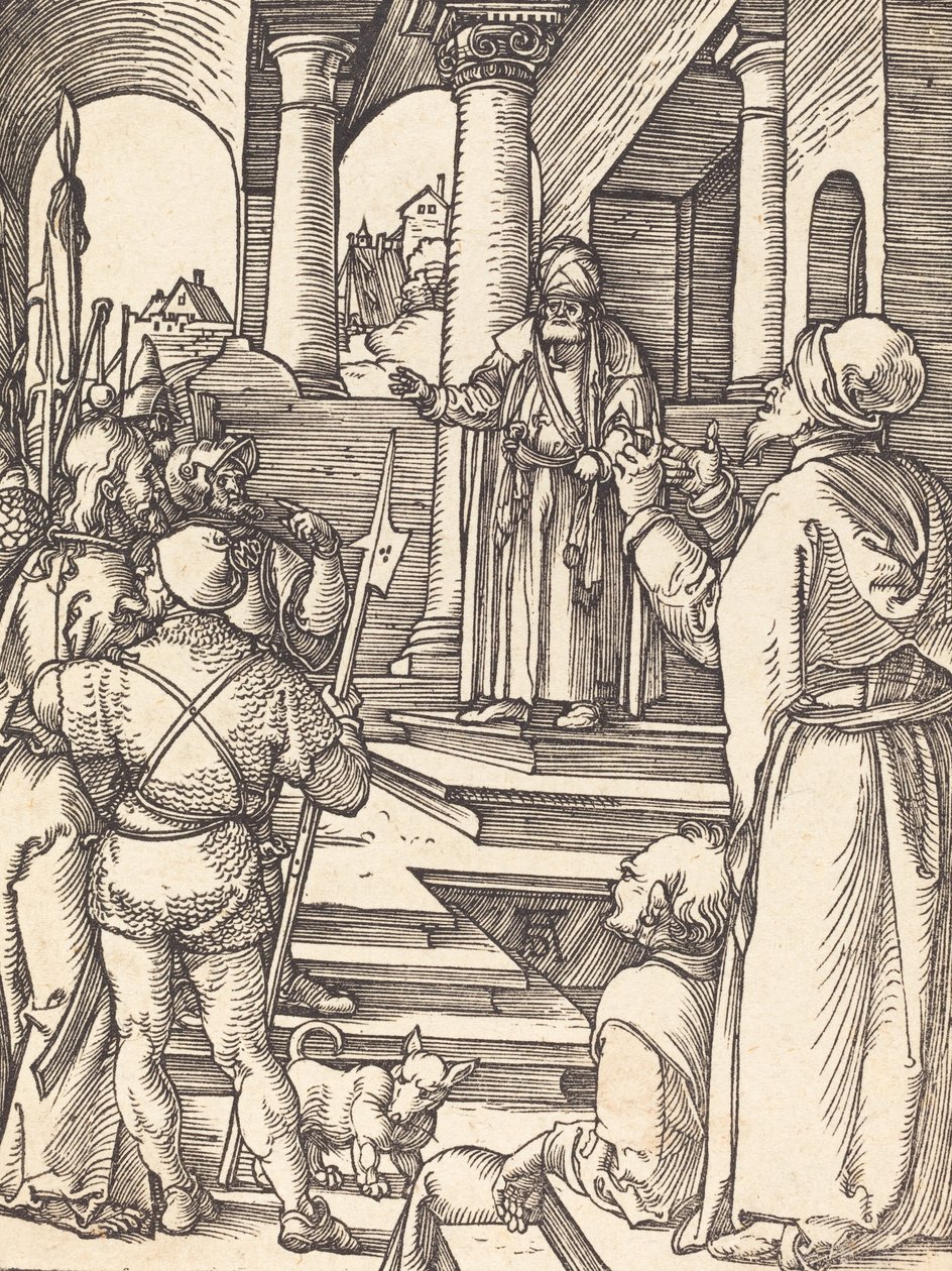 Chrystus przed Piłatem prawdopodobnie ok. 15091510. autorstwa Albrecht Dürer