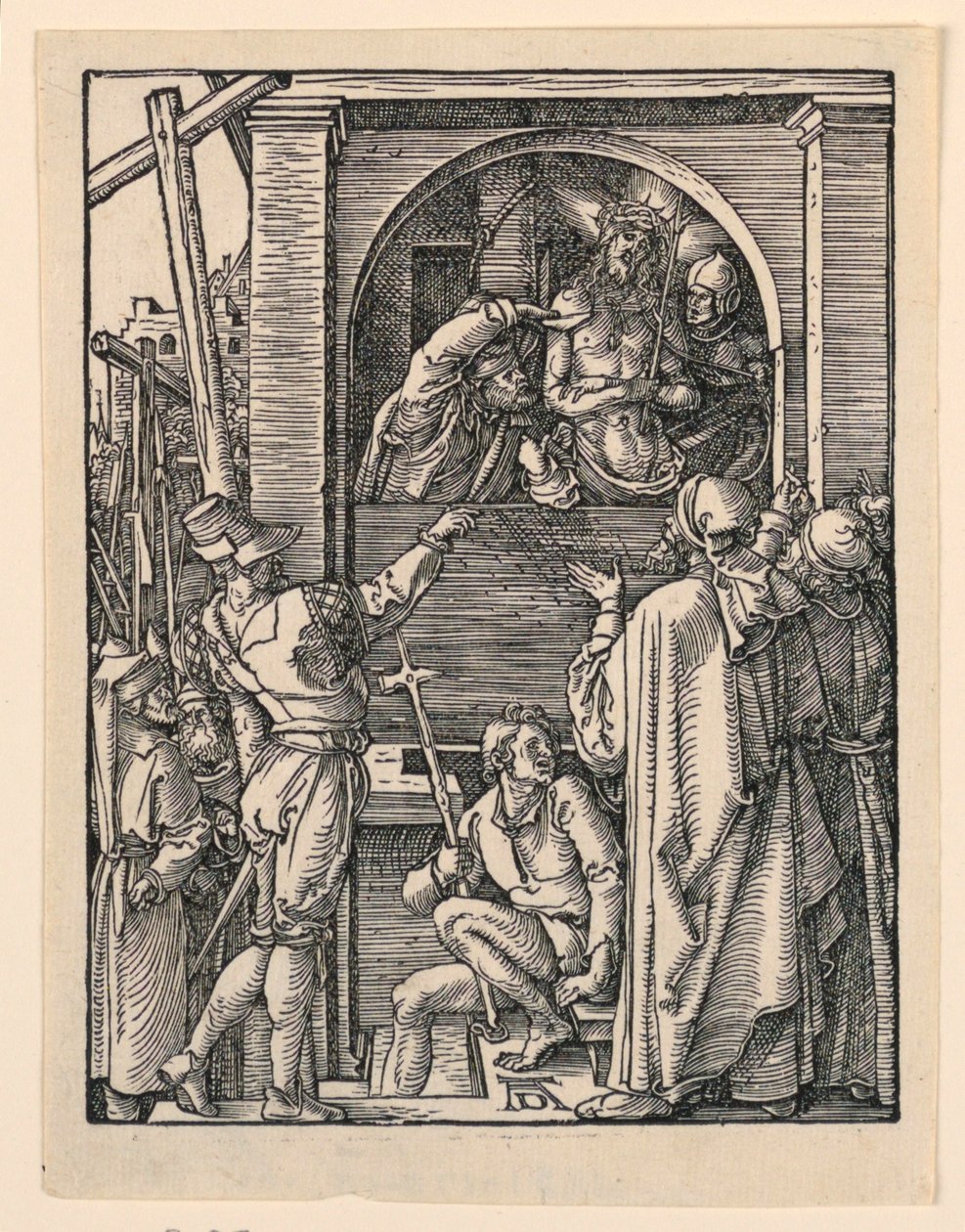 Chrystus przed ludem (Ecce Homo), z serii Mała pasja autorstwa Albrecht Dürer