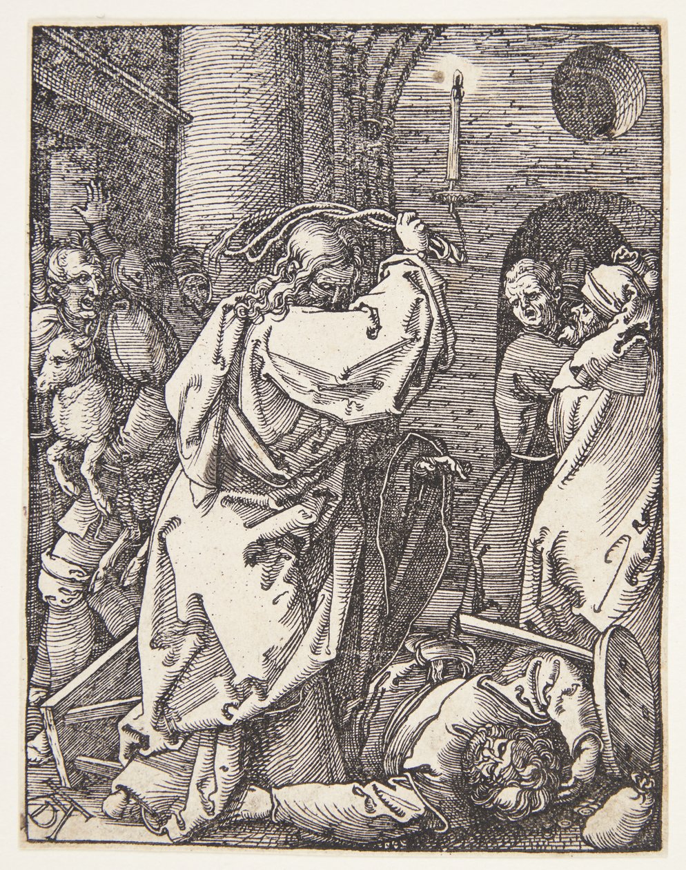Chrystus wypędzający lichwiarzy ze świątyni autorstwa Albrecht Dürer