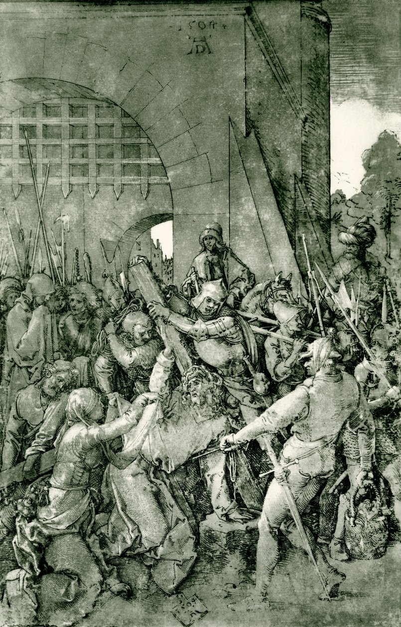 Chrystus upada pod krzyżem autorstwa Albrecht Dürer