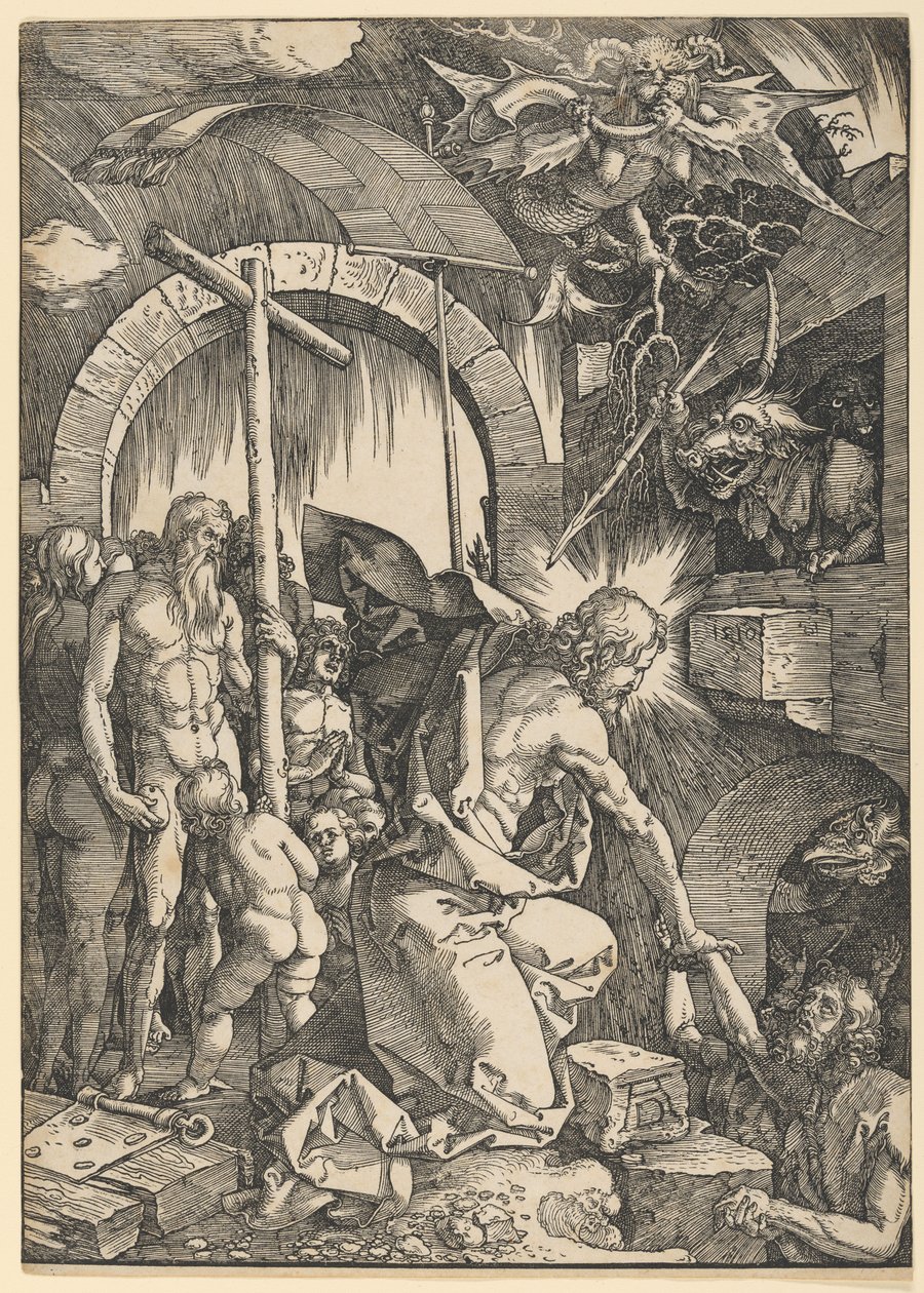 Chrystus w otchłani, z Wielkiej Pasji autorstwa Albrecht Dürer