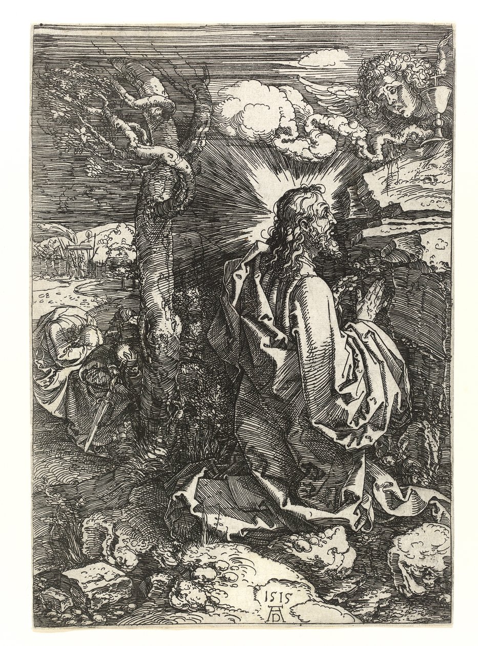 Chrystus w ogrodzie drzew oliwnych, 1515 autorstwa Albrecht Dürer