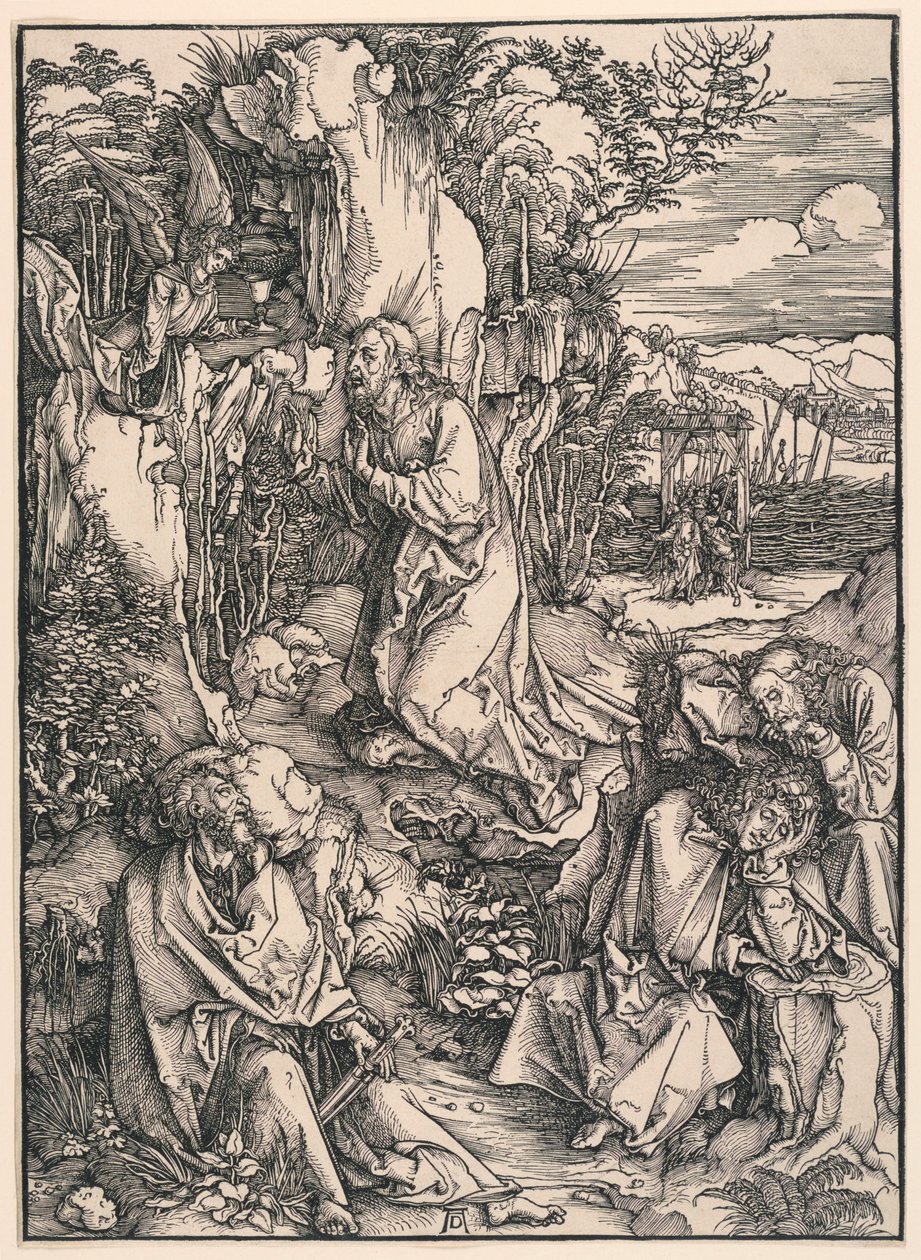 Chrystus na Górze Oliwnej (Agonia w Ogrodzie), z Wielkiej Męki autorstwa Albrecht Dürer